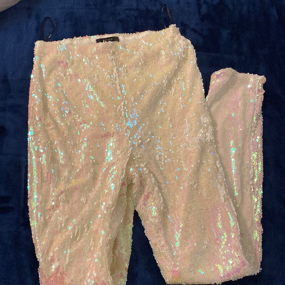 Forever 21 Iridescent Sequin Pants